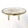 White Crystal Agate Cake Stand/Centrepiece.