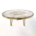 White Crystal Agate Cake Stand/Centrepiece.