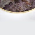 Amethyst Agate Serving Tray With Brass Handles