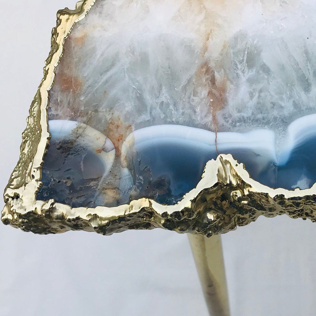 Large Agate Organic Edge Side/Coffee Table