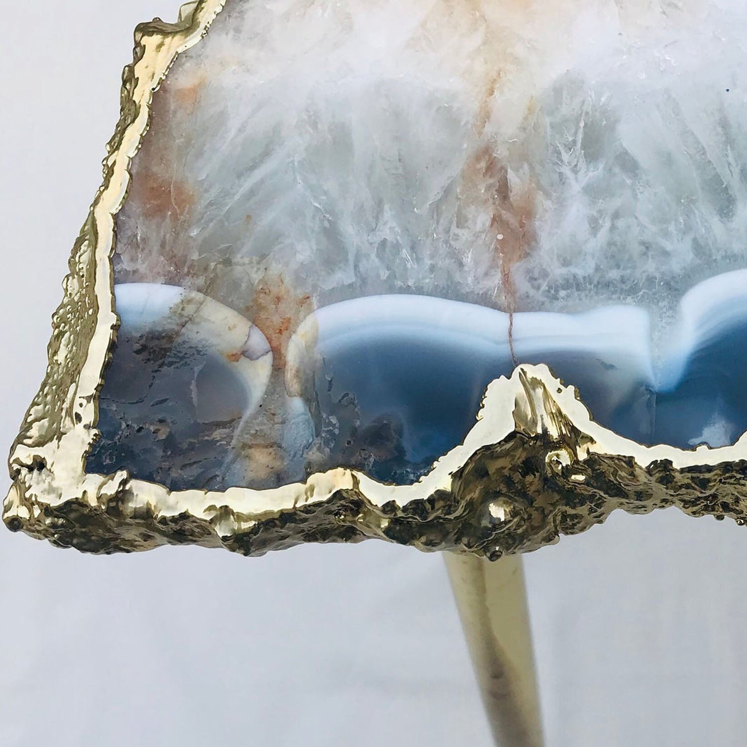 Large Agate Organic Edge Side/Coffee Table