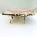 Rose Quartz Agate Cake Stand