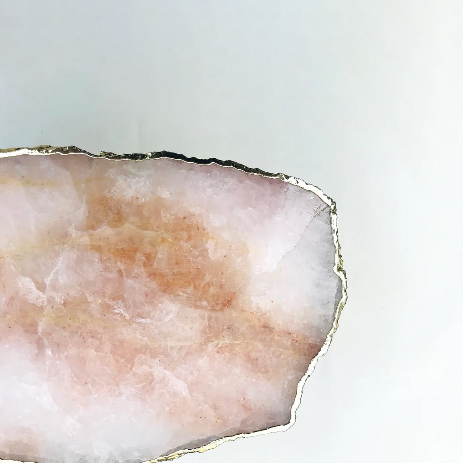 Rose Quartz Agate Cake Stand
