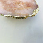 Rose Quartz Agate Cake Stand