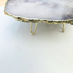 Grey Agate Quartz Cake Stand