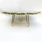 Grey Agate Quartz Cake Stand