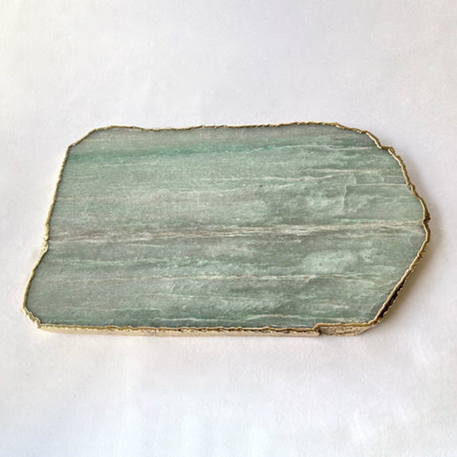 Green Aventurine Agate Cheese Platter/Tray