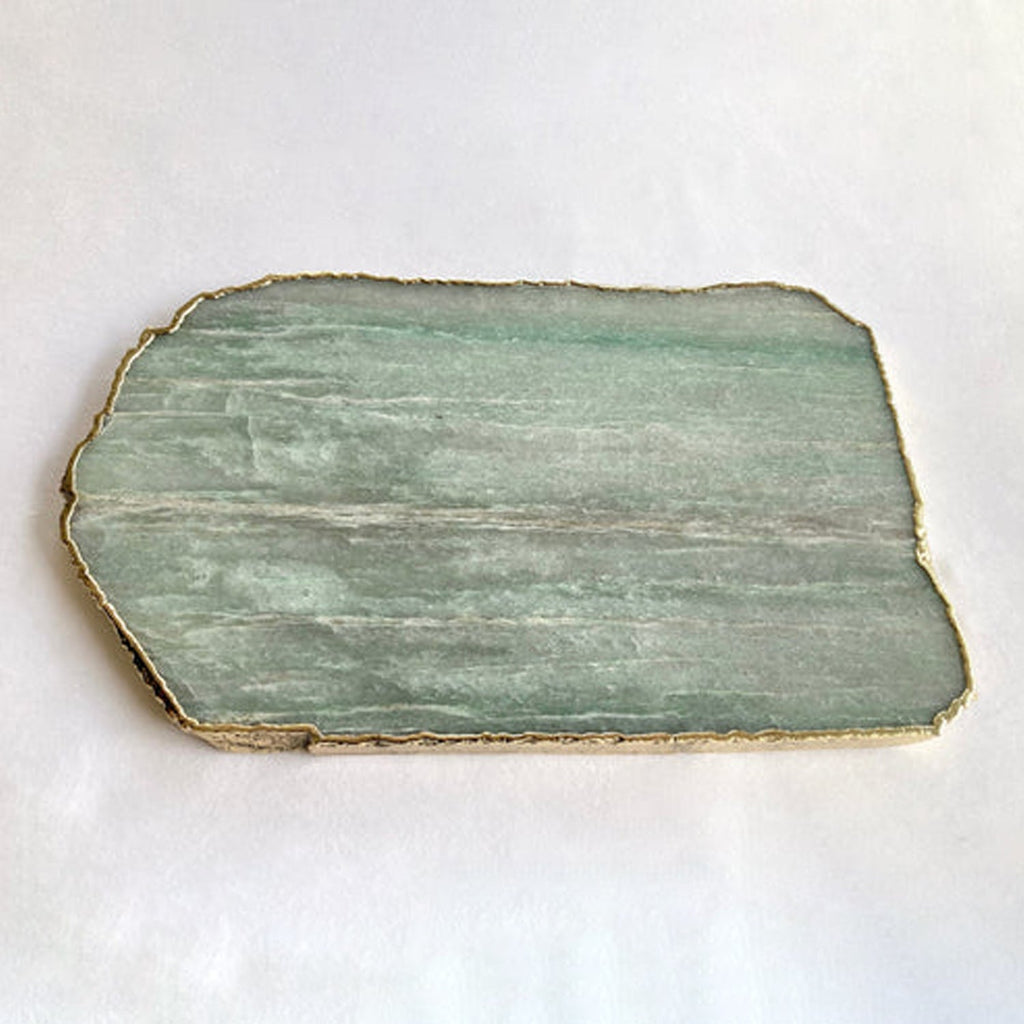 Green Aventurine Agate Cheese Platter/Tray
