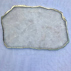 Large White Agate Cheese Platter/Tray