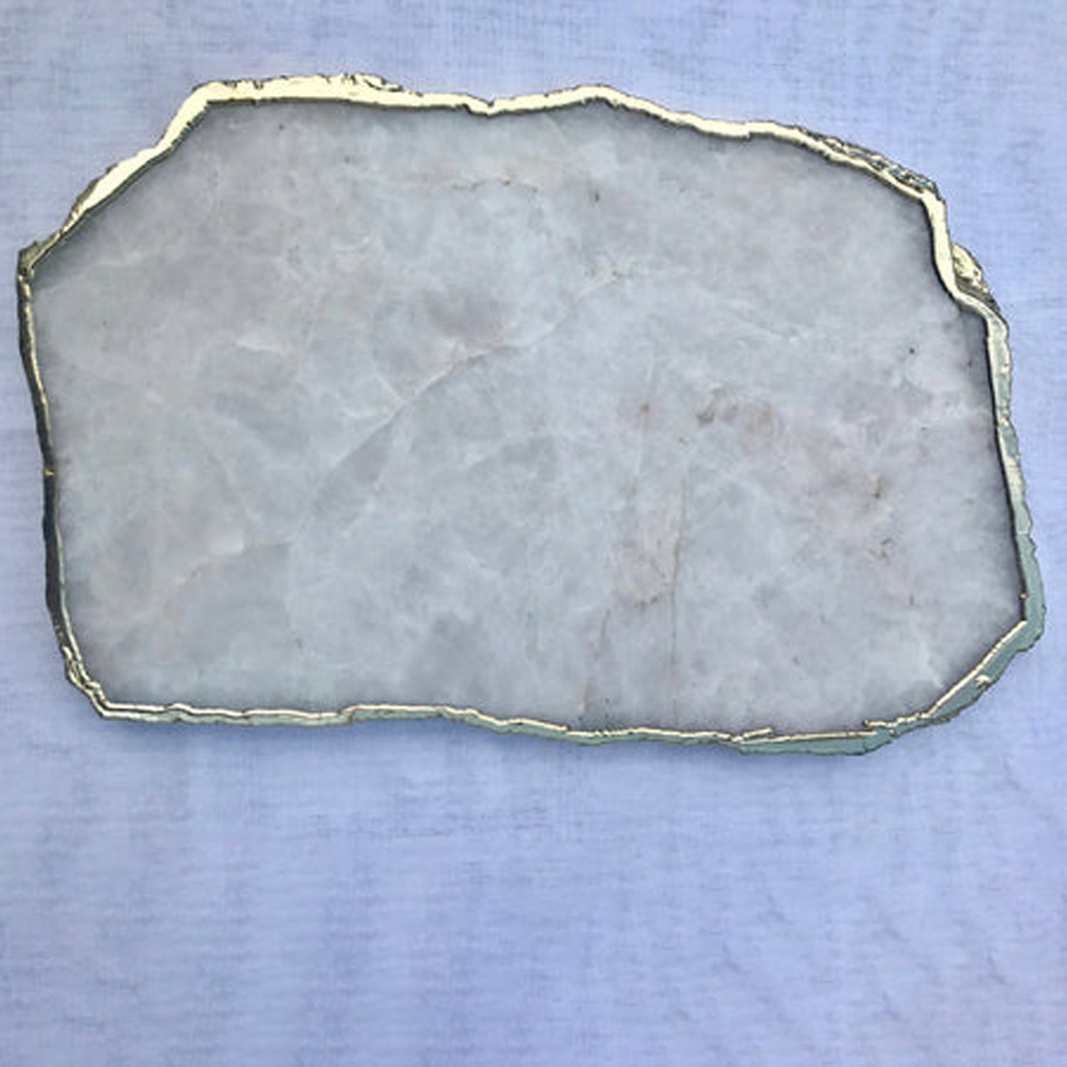 Large White Agate Cheese Platter/Tray