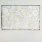 Large White Crystal Agate Cheese Platter