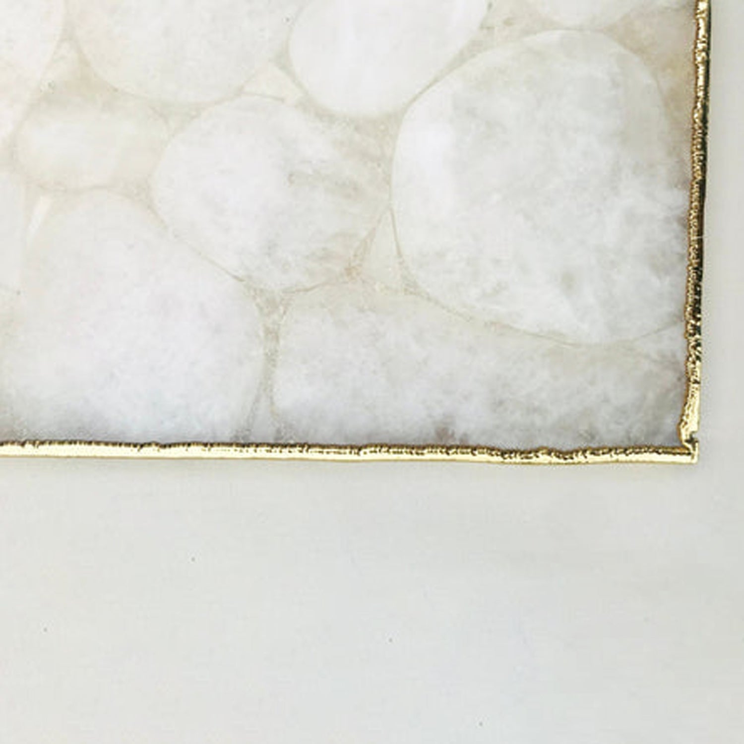 Large White Crystal Agate Cheese Platter