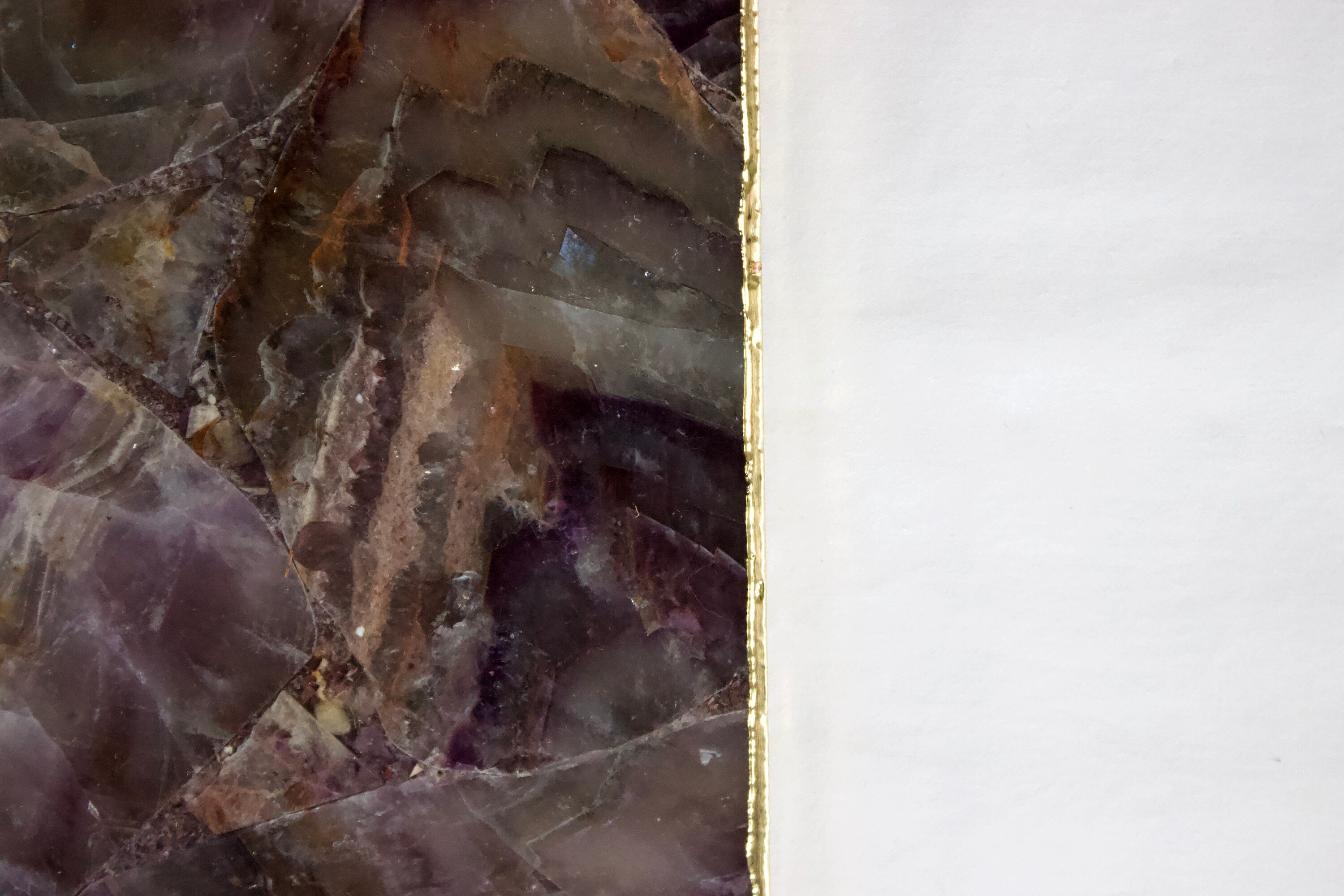 Amethyst Agate Wall Clock